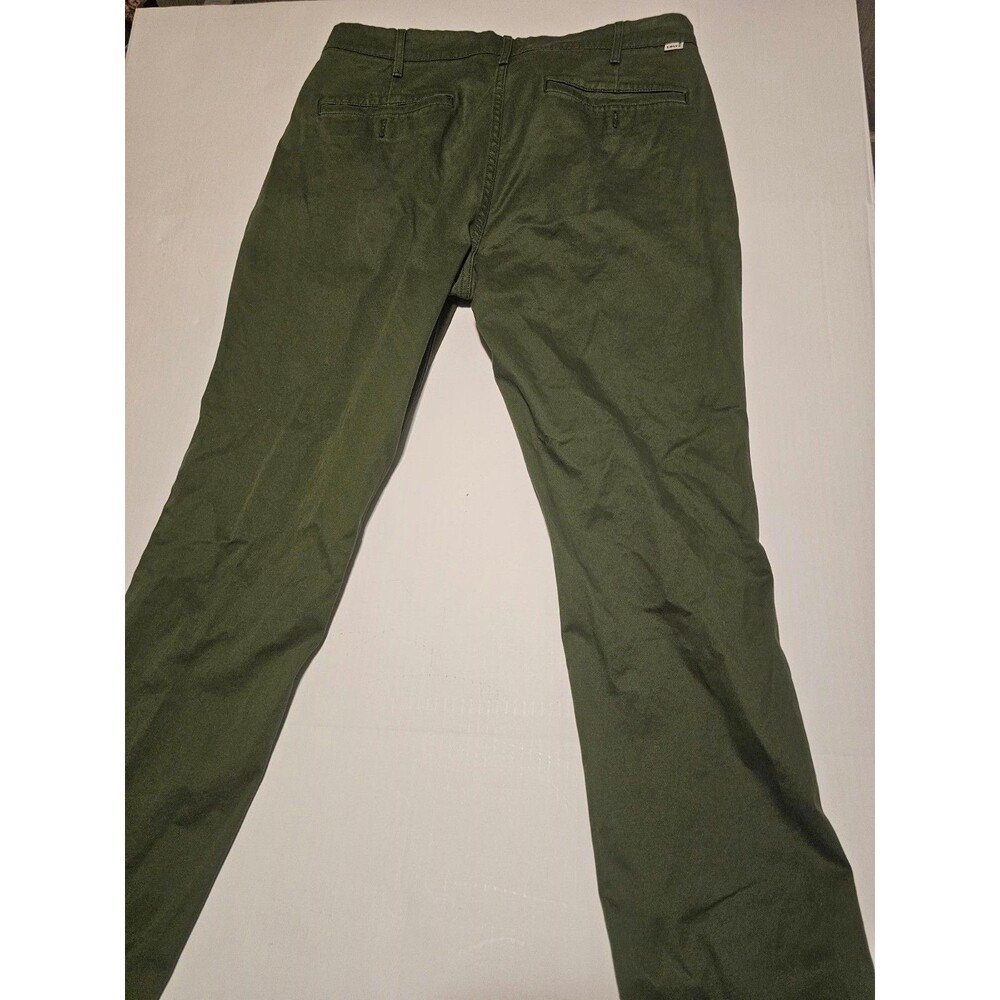 Levi's 514 Mens 36x32 Straight Fit Pants Olive Green 100% Cotton Chino Twill - Picture 7 of 8